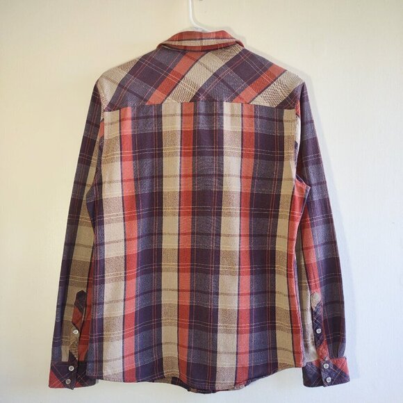 TankFarm & Co Men's Plaid Full Zip Shirt Jacket Shacket Western Size Medium - Picture 4 of 9